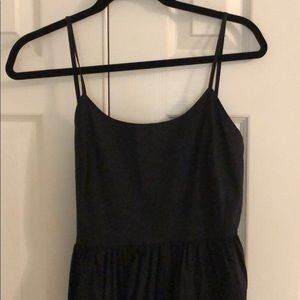 Black low back summer dress